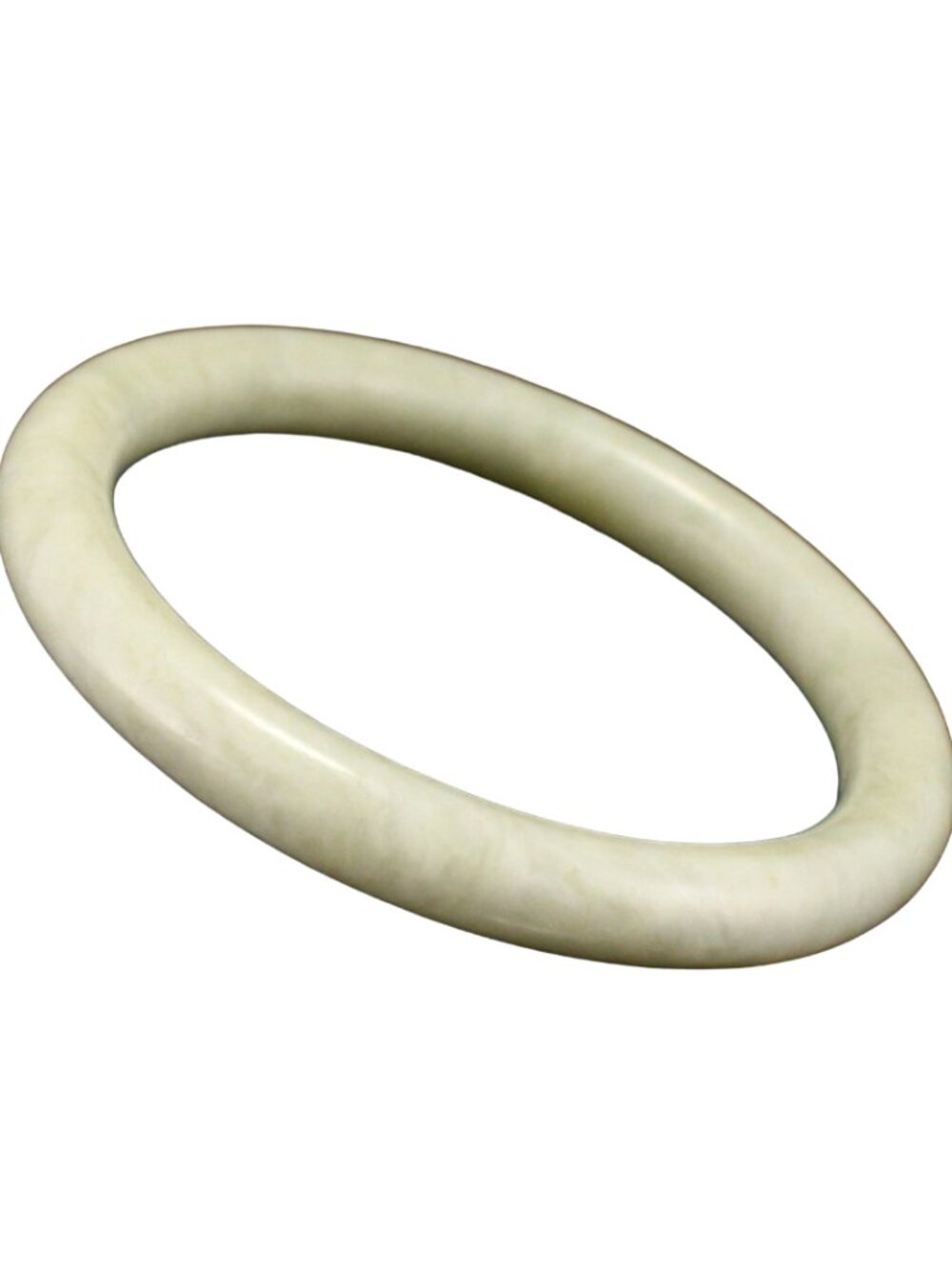 Natural Xiuyan Xiu Jade Bangle Bracelet 32.94g 58mm ID Slim Light Green Stone Ri
